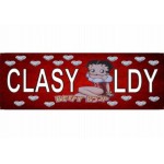 Betty Boop Metal License Plate Classy Lady Design